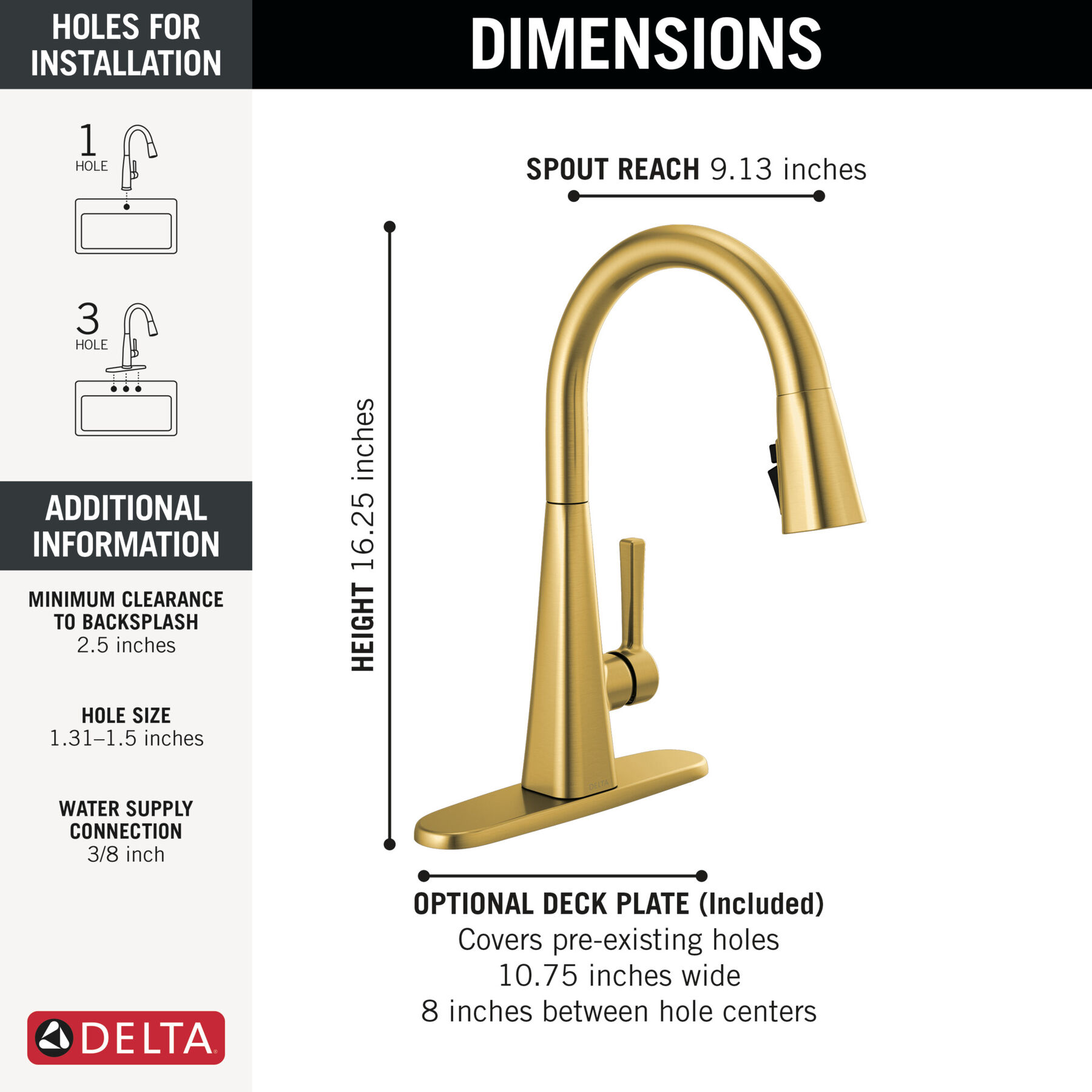 Single-Handle Pull-Down Kitchen Faucet